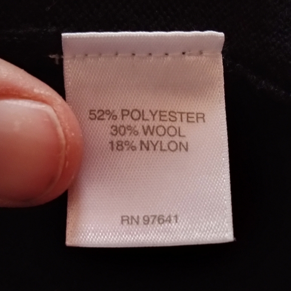 J. Jill Black Long Line 3 Button Cardigan Front Pockets Wool Blend Size Small - Picture 7 of 7